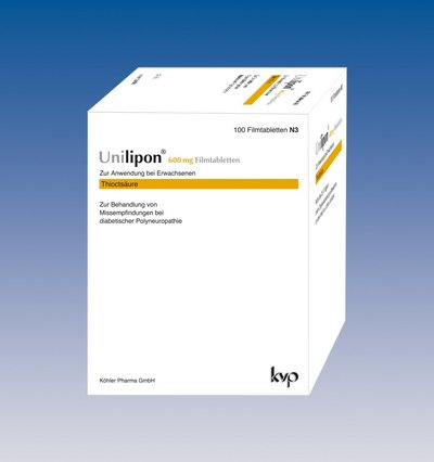 Unilipon 600 mg Filmtabletten-Packung