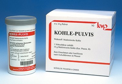 Kohle-Pulvis Packung