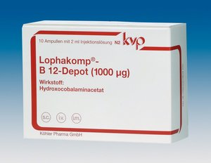 Faltschachtel Lophakomp-B12-Debot-Injektionslösung